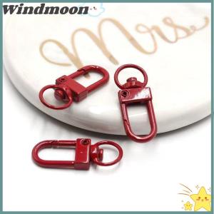 [Windmoon]🌟🌟【Hot Sale】🎈 1pcs Mix Candy Color Snap Rotating Lobster Clasp Hooks Metal Plated DIY Jewelry Making Accessories For Keychain Handbags