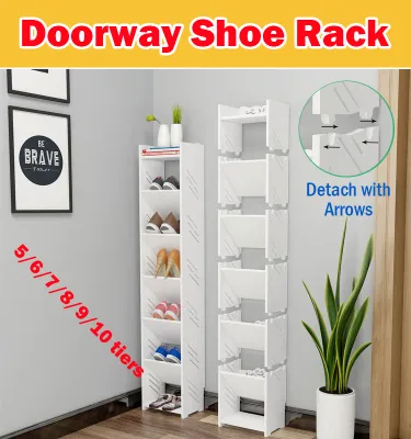 【New】Carved Doorway Shoe rack/Shoe cabinet/DIY shoe rack/Furniture/ White shoes rack/BTO shoe rack