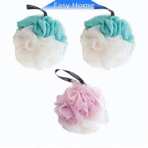 ฟองน้ำอาบน้ำ ใยขัดผิว สีทูโทน ใยขัดตัว Body scrub Bath Lily