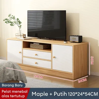 Meja Tv Kayu 140cm Meja Tv Minimalis Modern Meja Tv Kayu Rak Tv Bufet TV Kayu Modern Murah