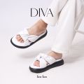 Sara Sara DIVA Sandal Cewek Kekinian Tinggi 3.5cm / Sendal Wedges / Sendal Casual Wanita Kondangan. 