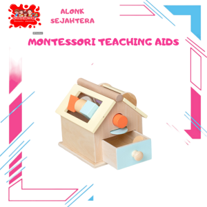 [BIG SALE] baby montessori toys macaroon color coin box ball box spinning drum object permanence box motoric toys mainan edukasi anak