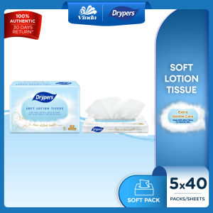 Drypers Soft Lotion Tissue (5x40s)