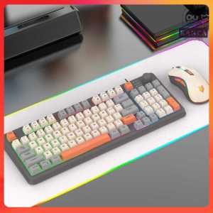 XUNFOX Gaming Keyboard RGB LED USB Wired 94 Keys Top Knob with Mouse - K820