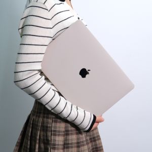 For 2022 MacBook Pro13 14 16Inch M4 M3 M2 M1 2024 2023 2021 Hardshell Case Air 11 12 13.3 13.6 15" M3 M2 M1 Chip Creamy Cover With Keyboard Cover Khaki