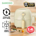 SAMONO Mini Air Fryer 2.4 Liter Low Watt Mesin Penggorengan Tanpa Minyak Garansi Resmi 1 Tahun SW-AFG24. 