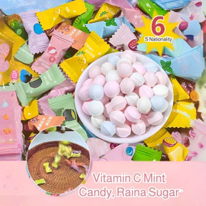 🔥【Freshen Breath】Vitamin C Fruit Candies in Various Flavors Hotel Restaurant Candies Fruit-Flavored Candy Boxes Hard Candy Fruit Candies in Various Flavors