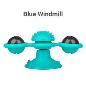 KUCINGJER Malaysia Pet Interaktif Tumbler Windmill Cat Feeder Teka-Teki Mainan Perlahan Pet Toy Makanan Bola Dispenser Toy Mainan