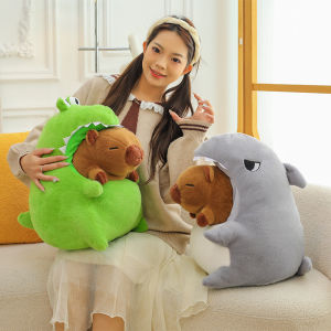 50cm Hut Plush Capibala Doll Soft Animal Shark Crocodile Plush Toys Shark Doll Childrens and Girls Gift Capybara Pillow h260819
