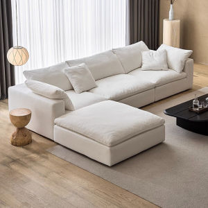 Sofa Fabric Sofa Cotton Linen Module Combination Living Room Small Apartment