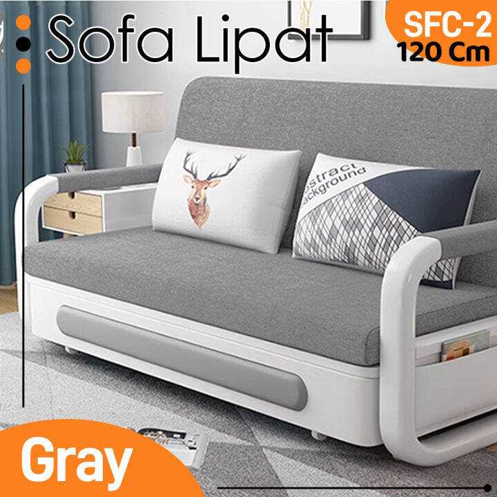 Sofa Bed Kasur Lipat Spon Ukuran 80cm Sofa Ruang Tamu Kursi Lipat ...