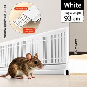 FXUP TPE Dải bịt kín chân cửa Tự dính Tích hợp miếng thép bên trong Gioăng cách nhiệt cửa Cắt miễn phí Thanh chặn khe cửa Hộ gia đình