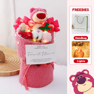 Eroma Kuromi Plush Doll Flower Valentines Day Gift Artificial Bouquet Fake Flowers Soap Bouquet Graduation Gifts