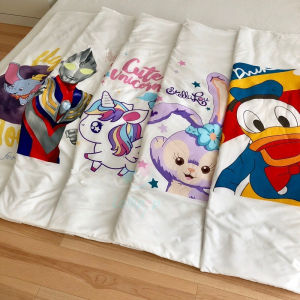 Cartoon Blanket Fabric Cotton Silk Milk | Selimut Kartun Fabrik Kapas Sutera Susu
