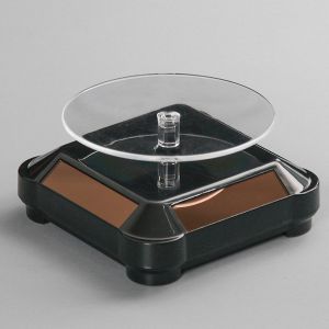 แท่นโชว์สินค้า แท่นหมุนโชว์ 360 องศา พลังงานแสงอาทิตย์ แท่นวางโชว์แท่นวางของ แท่นวางโชว์ของ แท่นหมุนโชว์ เครื่องประดับ โชว์นาฬิกา