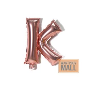 🇲🇾 🏆 16 Inch A-Z 0-9 Alphabet Letter Number Foil Rose Pink Color Party Birthday Balloon Belon Emas Huruf Nombor 16 Inchi