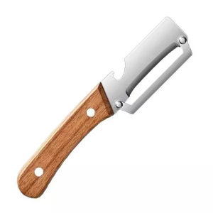 3-IN-1 Multi Functional Peeler With Bottle Opener Stainless Steel Wooden Handle For Kitchen Use COD