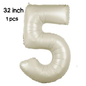5 Pcs Set Birthday Balloon Party Decoration Banquet Kids Birthday Party Supplies Belon Foil Hari Jadi Baby Shower