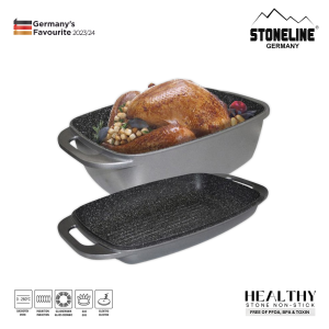 STONELINE® Roaster Casserole Dish 43x26 cm | with Lid