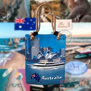 [ GROSIR ] ALVYSTREET - Totebag Tali Sumbu Single Motif Australia | Printing High Quality | 4 Motif