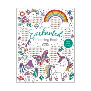 Amazing Animals Colouring Book for Kids & Adults with 1000 Gem Stickers 48 Pages