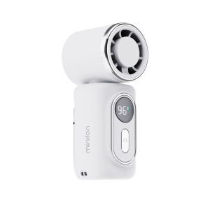 Portable Clip‑On Fan With Metal Cooling Plate 5‑Speed Adjustable LED Indicator Type‑C Rechargeable Mini Cooling Device For Indoor & Outdoor Usage