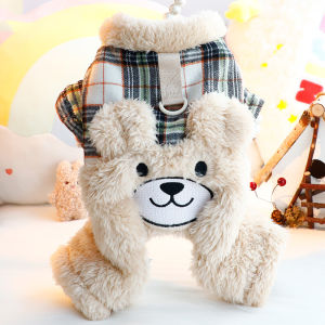 Christmas Gift Halloween Sanrios Autumn and Winter Thicken Pet Home Clothes Kawaii Pompom Purins Cartoon Cute Cat Dog Towable Soft Pet Clothing Fashion