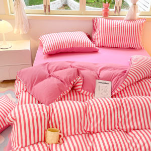 Alls Wonderland Stripes Duvet Cover Only Classic Stripes Quilt Cover for Single/Super Single Bed Classic Stripes