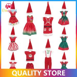 [Eleanor] Fashion Christmas Dress Outfit Dress Hats for 11 inch 30cm Doll Clothes for Doll Accessories