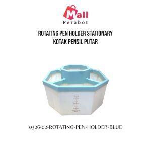 Mall Perabot | Tempat Penyimpanan Serbaguna | Box Alat Tulis & Makeup Putar | Rotating Stationery | 5 Sekat Multifungsi Aesthetic