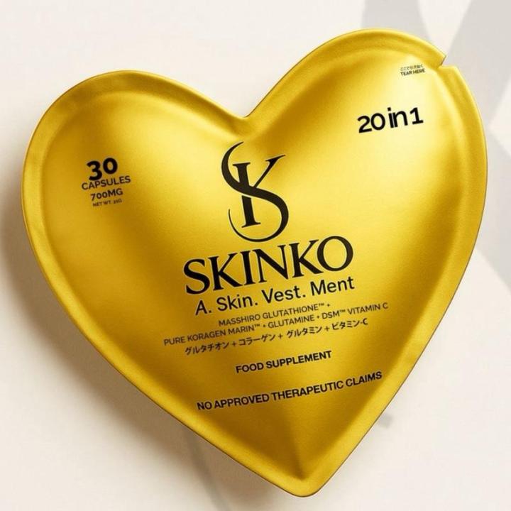 skinko glutathione Skinko Glutathione with Vitamin C – Skin Support Supplement (30 Capsules)
