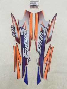 Bộ tem decal dán xe máy Honda future 1 màu đỏ zin thái siêu đẹp