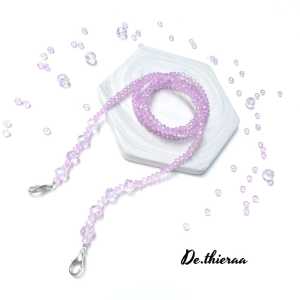 Strap masker hijab kristal mutiara kalung masker hijab connector masker pengait masker hijab konektor masker hijab