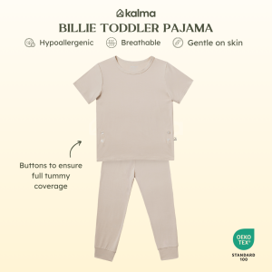 Kalma Baby Organic Bamboo Zip Short Romper 0-24 months (5 sizes) | Billie Collection
