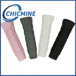 Chicmine 4pcs Silicone Pickleball Paddle Grip Pickleball Racket Hand Overgrip Wrap Replacement Pickleball Accessories for Pickleball Beach Tennis