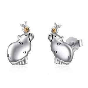 Chic Ear Cute Capybara Earring Delicate Wildlife Ear Adornment Fashion Ear Studs Ear Rings for Women