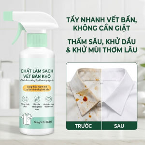 Chất Tẩy Khô Tẩy Vết Bẩn Nhanh Chóng/Chống Dầu Mỡ Hiệu Quả/Dung Dịch Làm Sạch Không Cần Giặt/Loại Bỏ Vết Bẩn Quần Áo/Dụng Cụ Tẩy Rửa Đa Năng