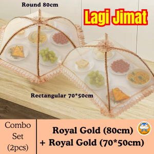 TT4U Double Steel Frame Foldable Food Cover Fine Mesh Anti Fly Dust Cover for Dining Table Kitchen Food Serving and Daily Home Use