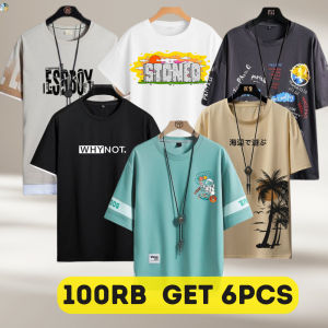PI PAKET HEMAT KAOS 5 PCS 100RB BAJU KAOS DISTRO PRIA 6 PCS / KAOS DISTRO BANDUNG TRENDY TERBARU 2024