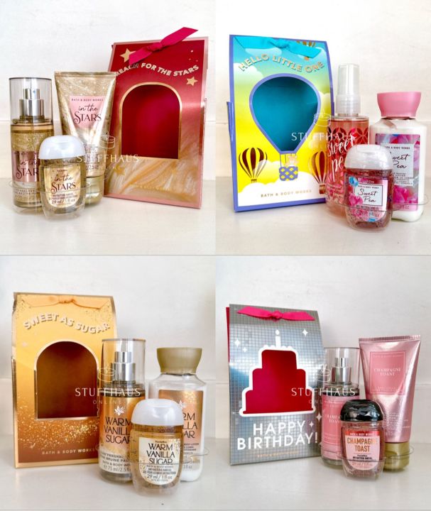 ORIGINAL Bath And Body Works GIFT SET Full Size 236ml / Travel Size ...