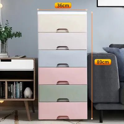 Drawers Plastic Cabinet Drawer Storage Cabinet With Lock Wardrobe Clothes Cabinet almari baju Drawer Storage Cabinet 衣櫃/收納櫃