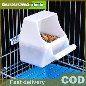 GUOUQNA Hanging Bird Feeders Plastic Food Container For Budgerigar Food Box Can Bird Cage Accessories Feeding Supplies Drinking Fountain