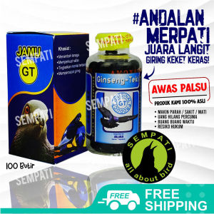SEMPATI Ginseng Teki Doping Merpati Jamu Vitamin Obat Burung Merpati Balap Giring Keras Pil Ramuan Herbal Merpati Kolong Dara Pos Jamu Kamlang Jalu Aji GSGTJA
