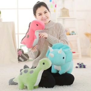 YOUSHI TOP Bọn trẻ Gragon Necked dài Rồng răng cưa Gối động vật Phim hoạt hình Pterosaur Trang trí nội thất Búp bê nhồi bông Đồ chơi sang trọng cho khủng long Gối ngủ Đồ chơi Dino