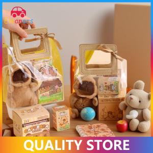 [Eleanor] 1 Set Pen Stickers Notebook Plush Pendants Handbag Final Prizes Stationery Gift Bag For Students Kawaii Capybara Stationery Kit