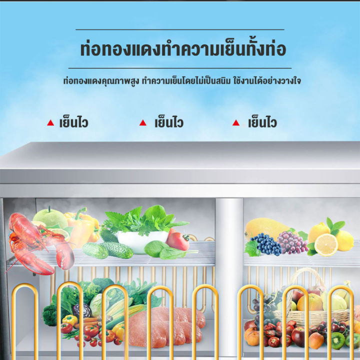 เคาเตอ์แช่เย็น ตู้แช่เย็น ตู้แช่แข็งแบบเคาเตอร์เตรียมทำอาหารด้านบนได้ ...