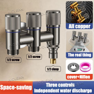 SUS304 4 in 1 Bidet Set 3 Out Faucet Stainless Steel Heavy Duty Bathroom Bidet Spray Set 3 way valve