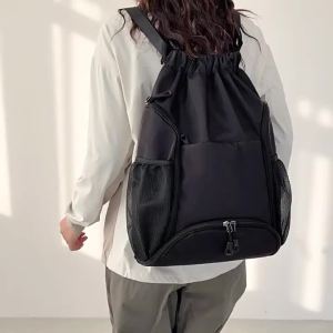 Mountaineering backpack lightweight sports outdoor backpack football and basketball bag can be printed LOGO Drawstring pouch