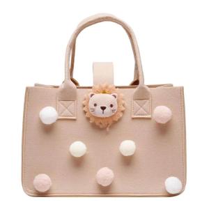 Large size 30x20x18cm Cartoon Felt Handbag Portable Shopping Tote Bag Mommy Baby Diaper Milk Bottle Storage Organizer Bags Gift Bag妈咪包毛毡包