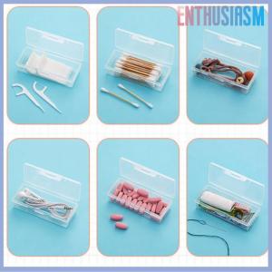 【Enthusiasm】🌟🌟【Hot Sale】🎈 กล่องยาแบบพกพาสำหรับเดินทางกล่องใส่สำลีกล่องใส่เครื่องประดับไหมขัดฟันกันฝุ่นกล่องเครื่องประดับ